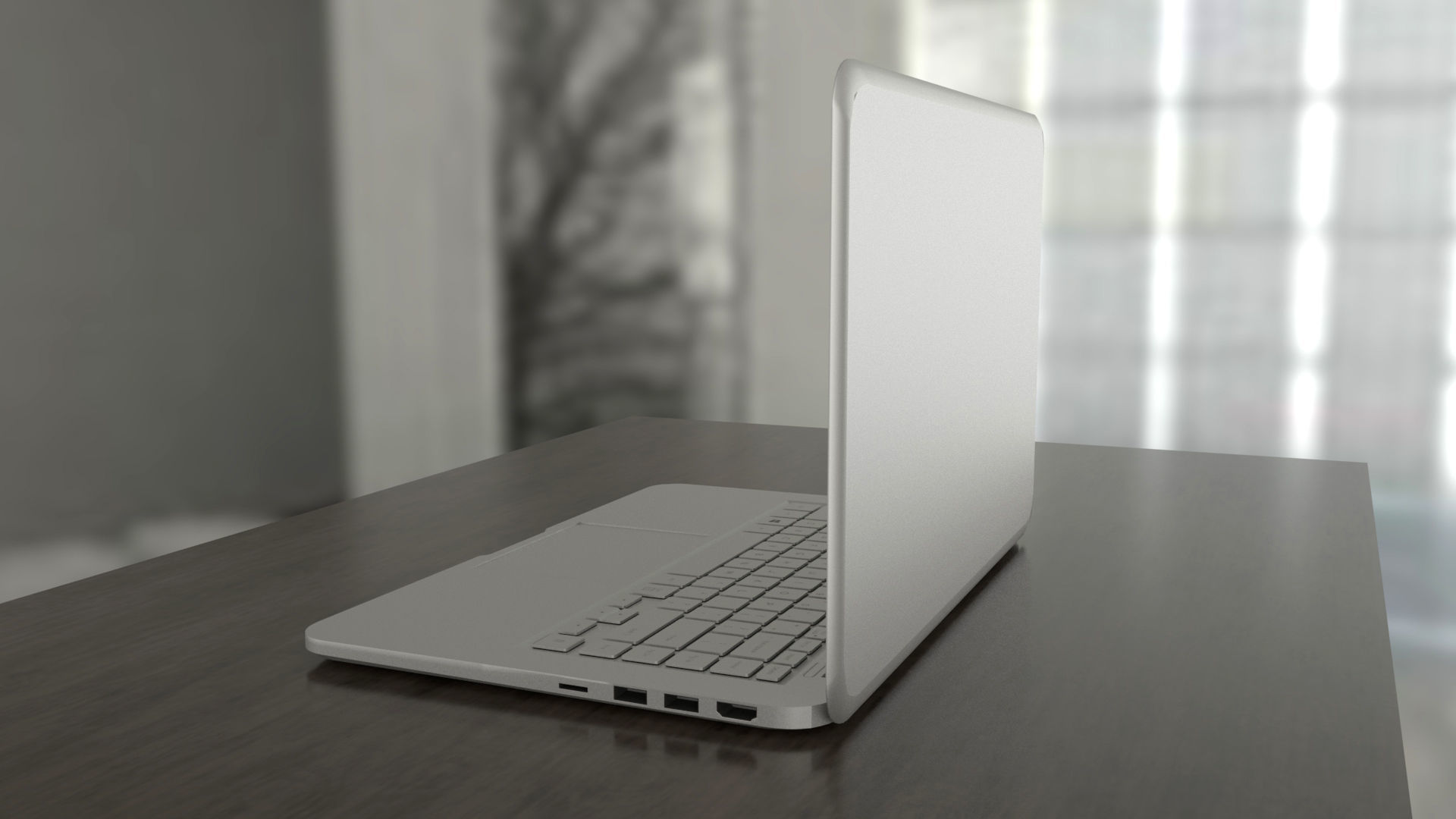  Generic aluminum laptop 3D model_19