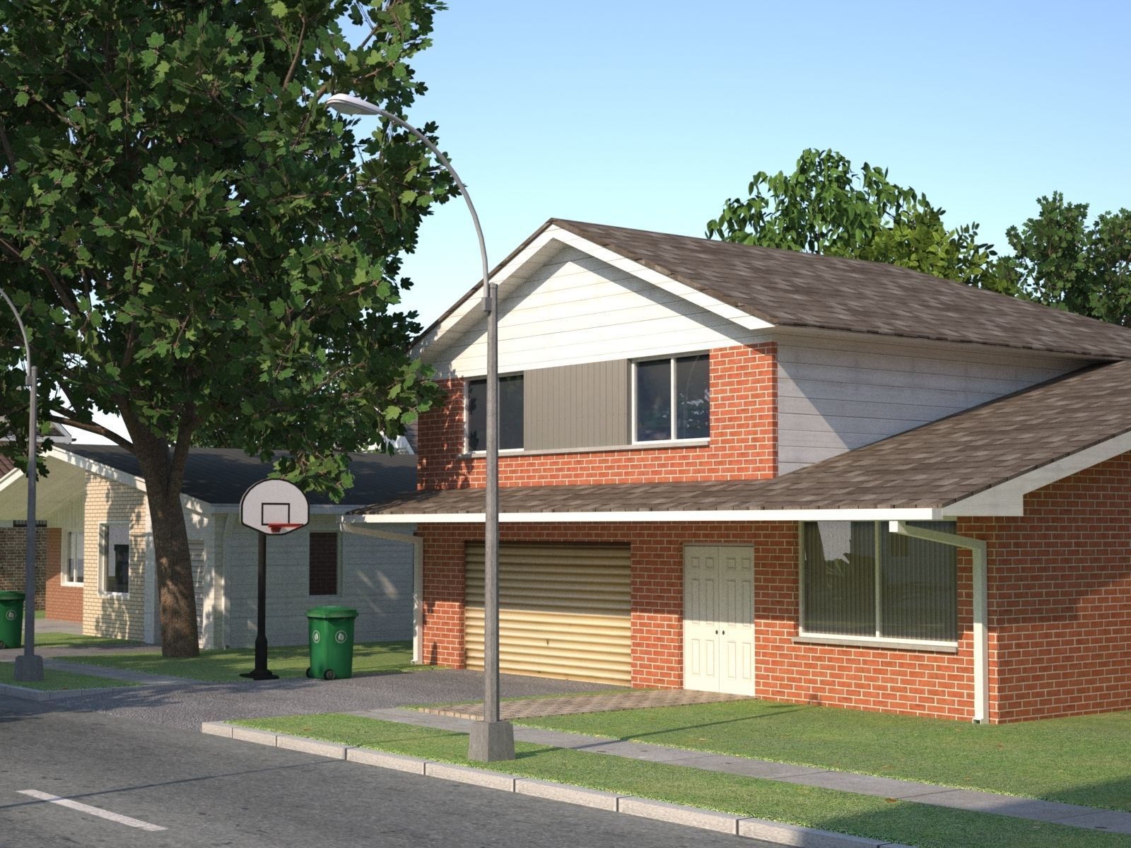 Suburb KC1 Low-poly 3D model_20