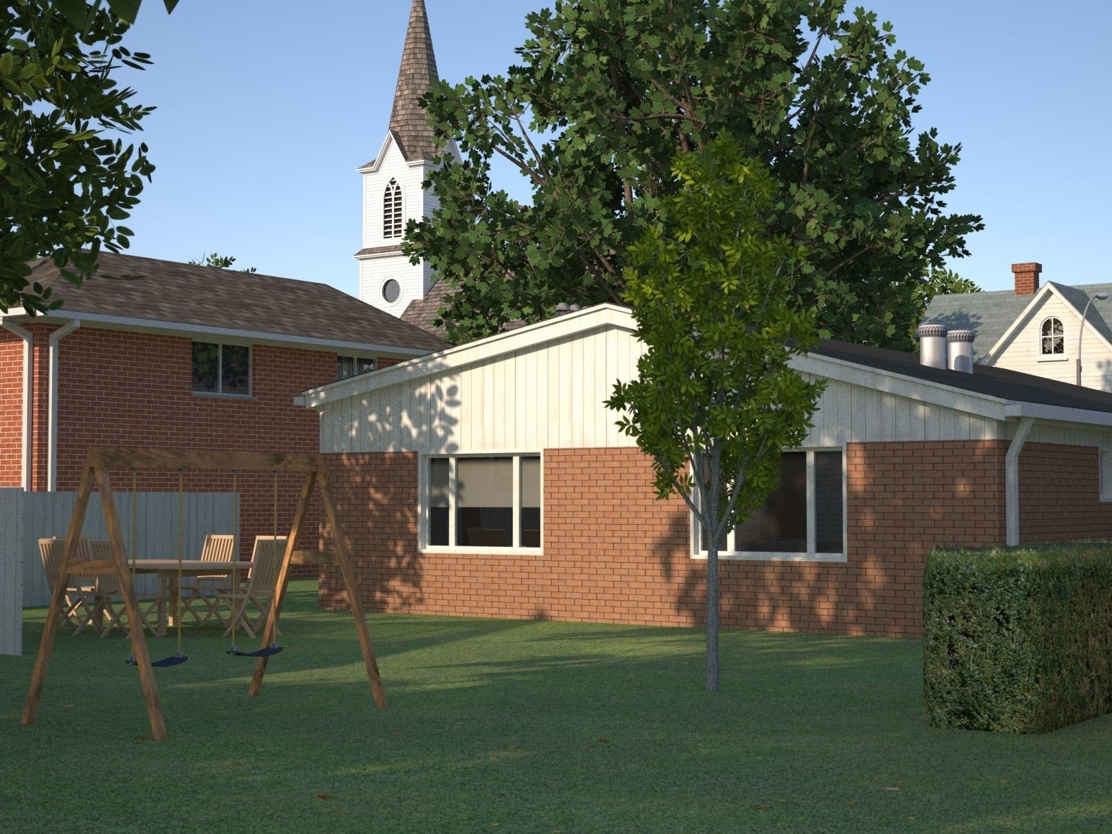 Suburb KC1 Low-poly 3D model_39