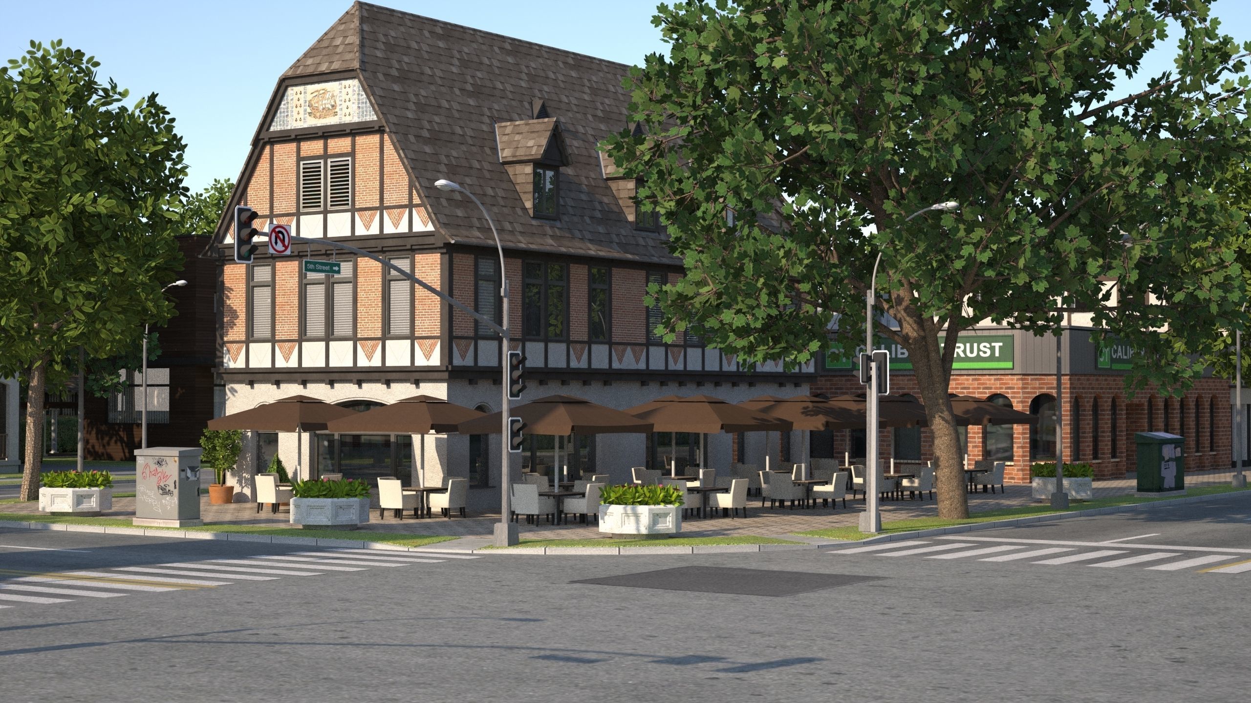 Suburb KC1 Low-poly 3D model_55