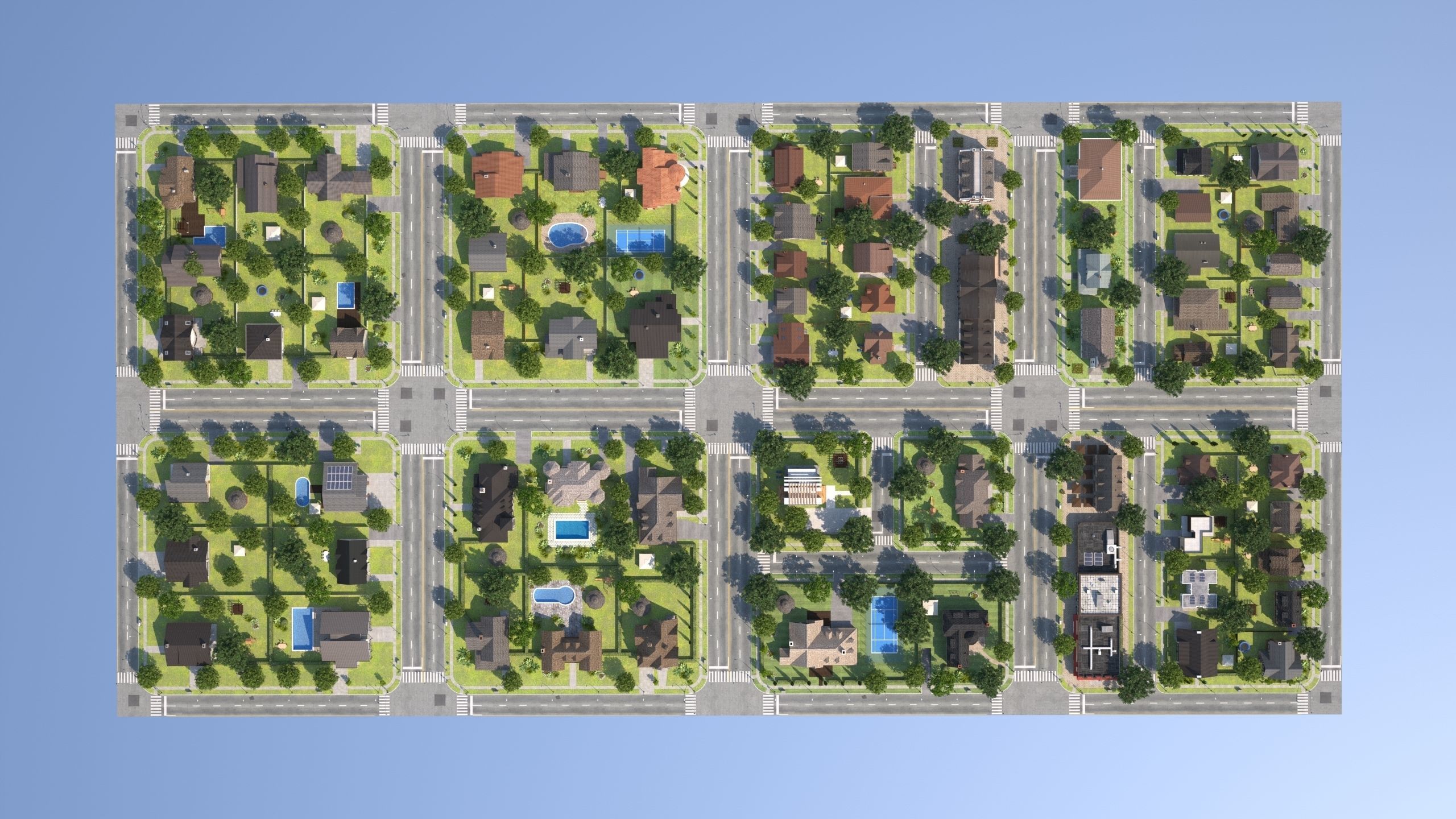 Suburb KC1 Low-poly 3D model_49