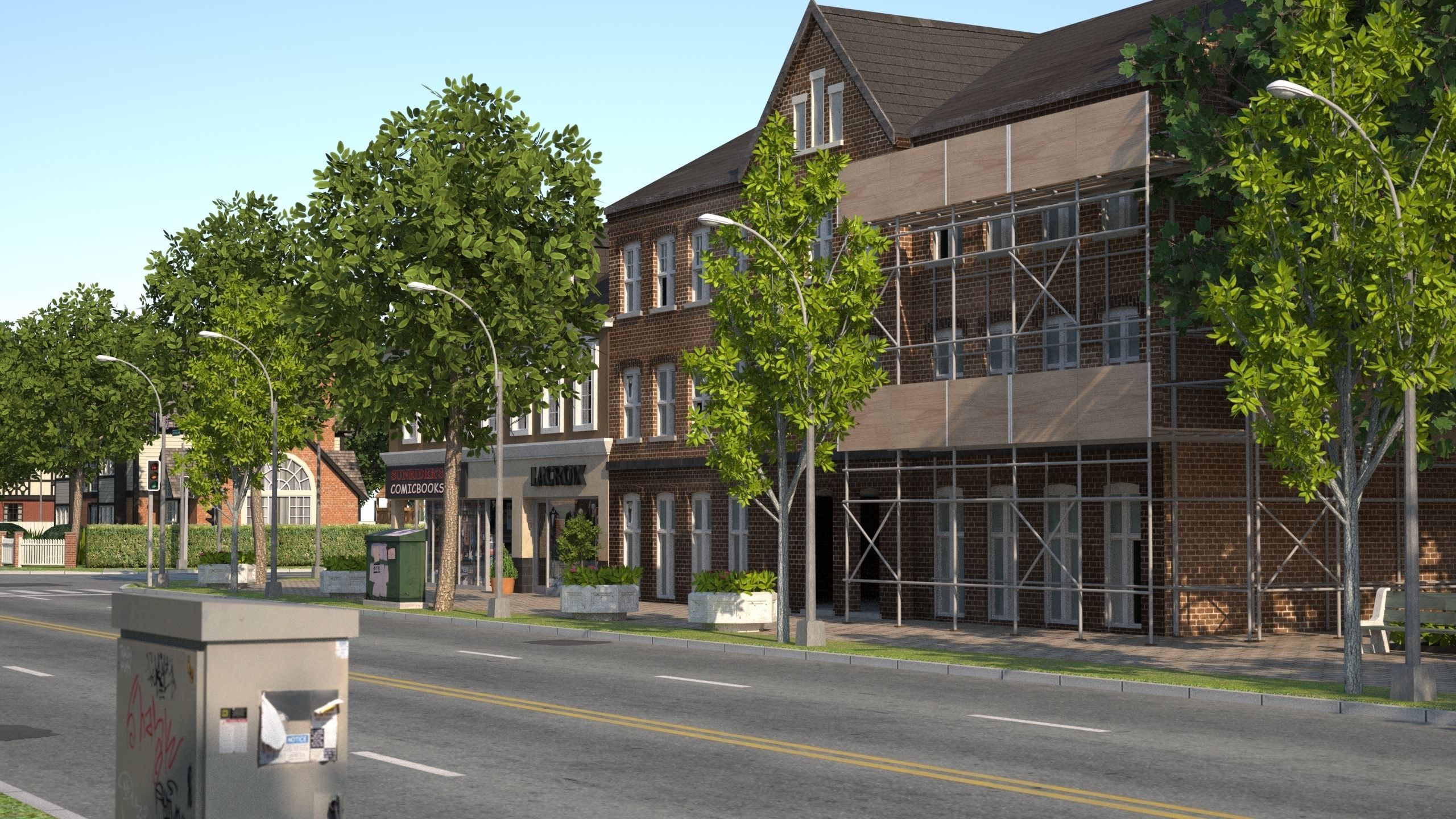 Suburb KC1 Low-poly 3D model_52