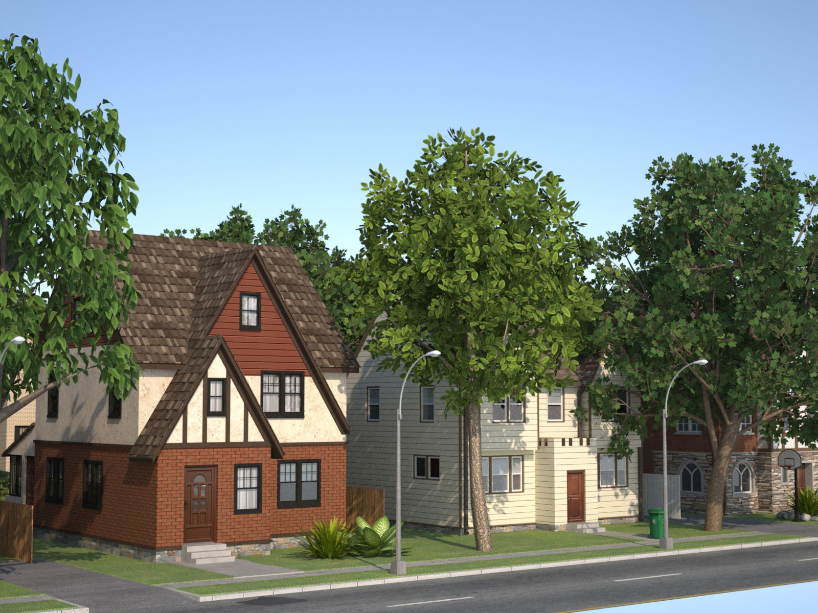 Suburb KC1 Low-poly 3D model_28