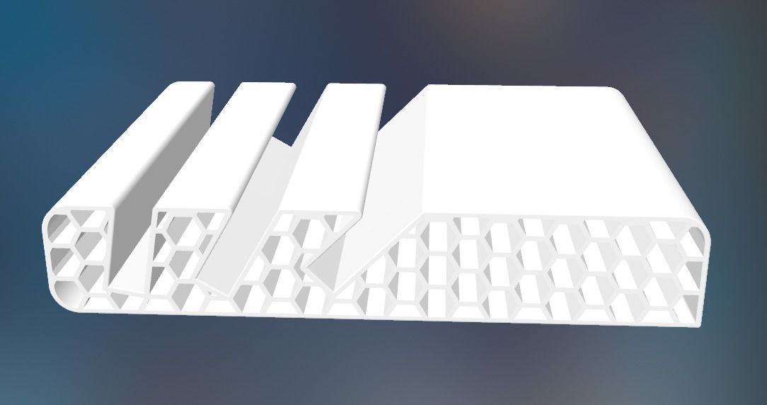 Honeycombed smartphone holder 3D print model_1