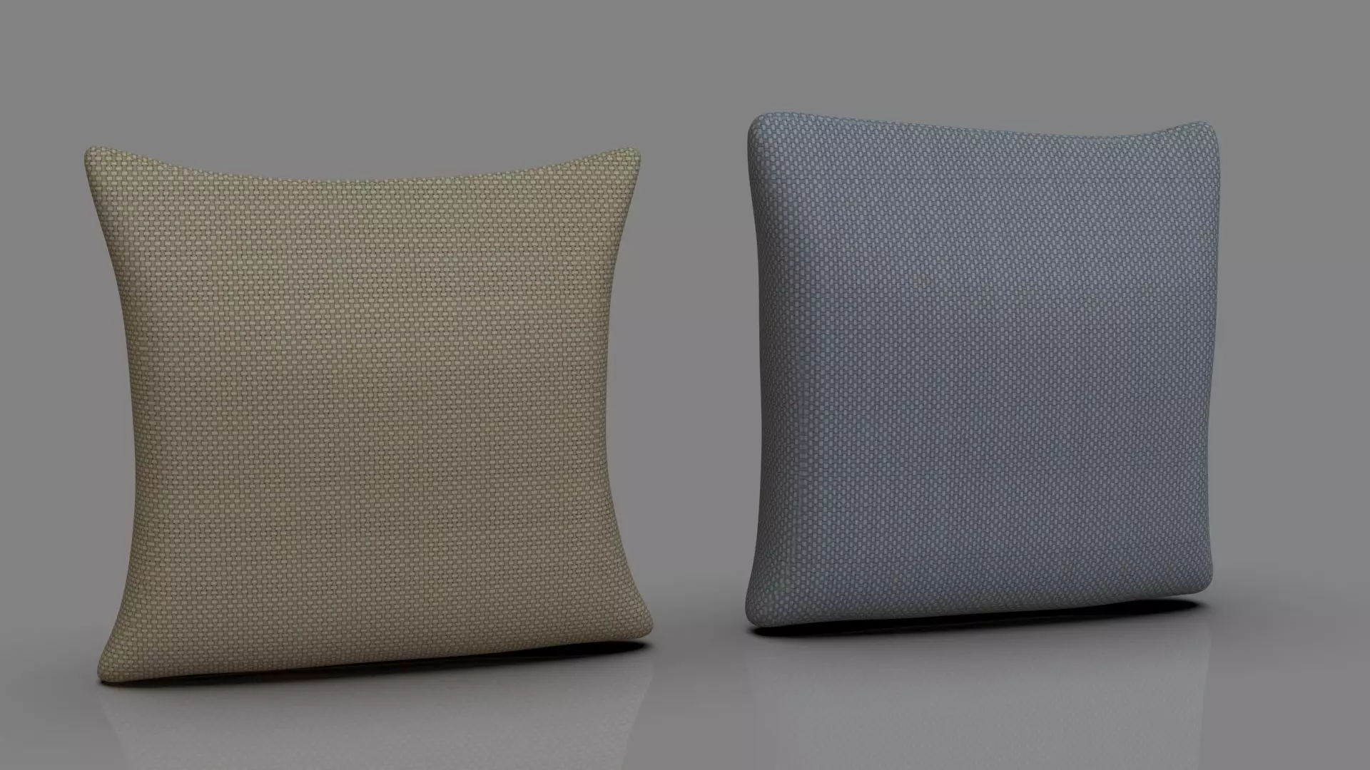 Cushions pair of pillows 3D model_0