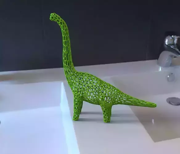 Brachiosaurus dinosaur voronoi effect