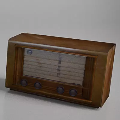 Old Radio 3D model_0