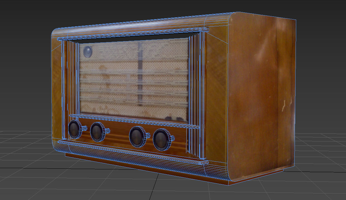 Old Radio 3D model_2
