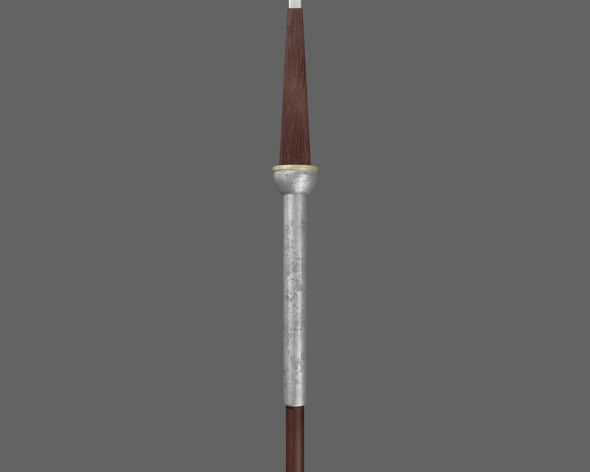 Ancient Roman Pilum Low-poly 3D model_11