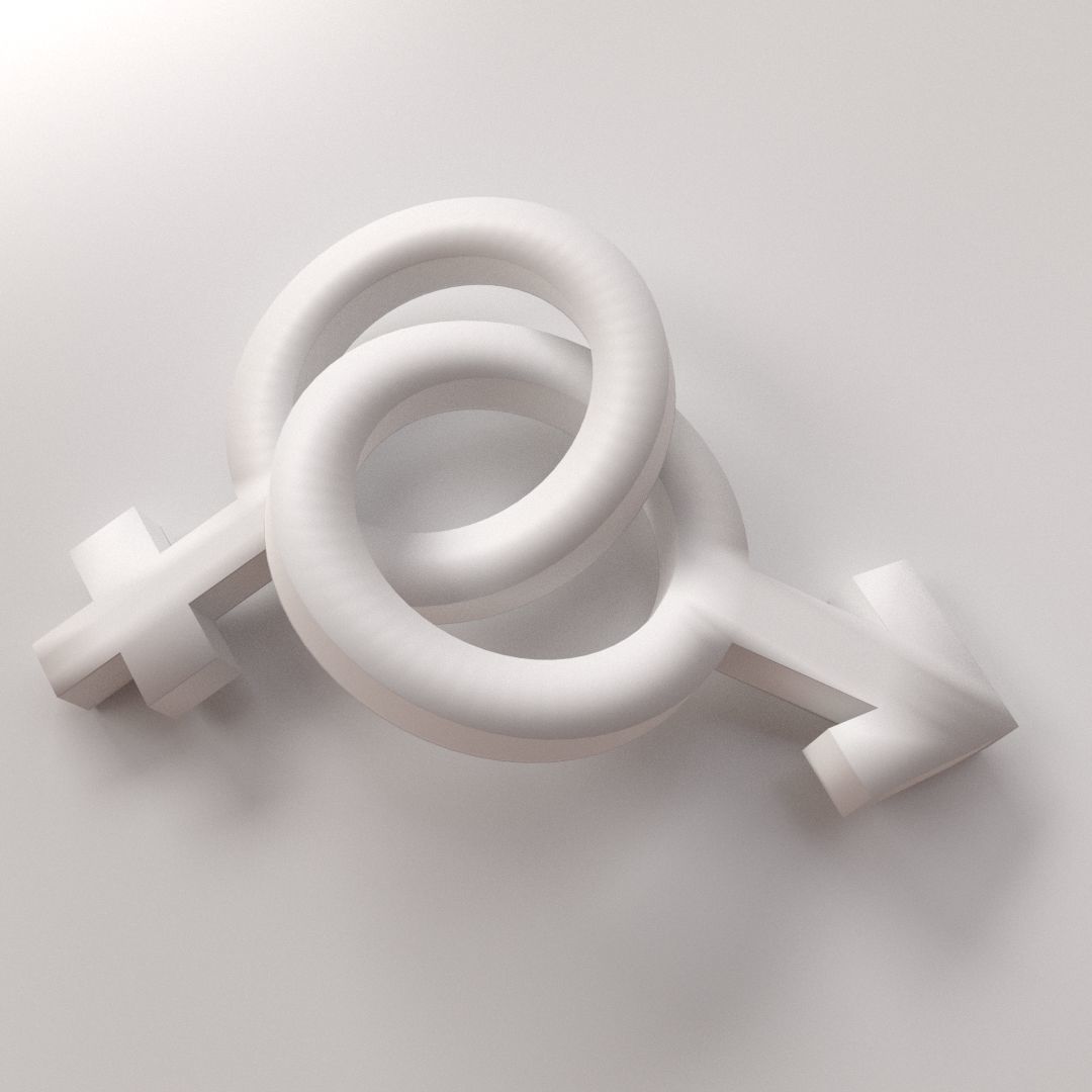 Gender Symbol 3D model_3