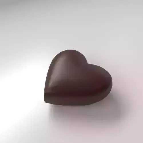 Milk Heart Shape Chocolate 3D model