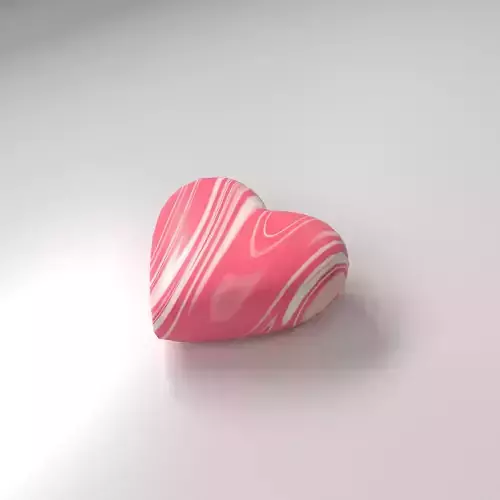Strawberry Heart Shape Chocolate 3D model