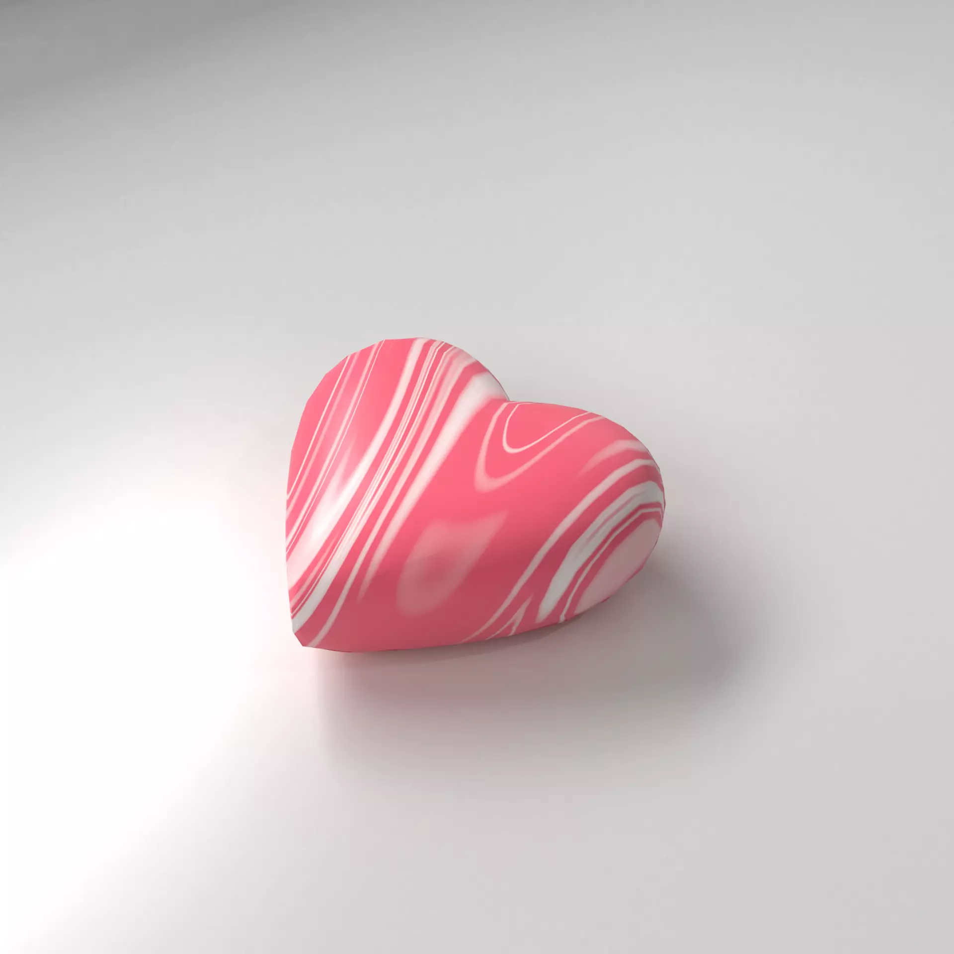 Strawberry Heart Shape Chocolate 3D model
