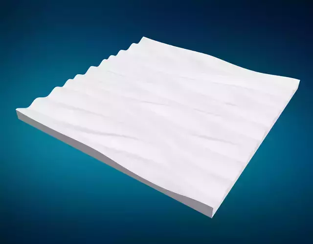 3D panel wave pattern