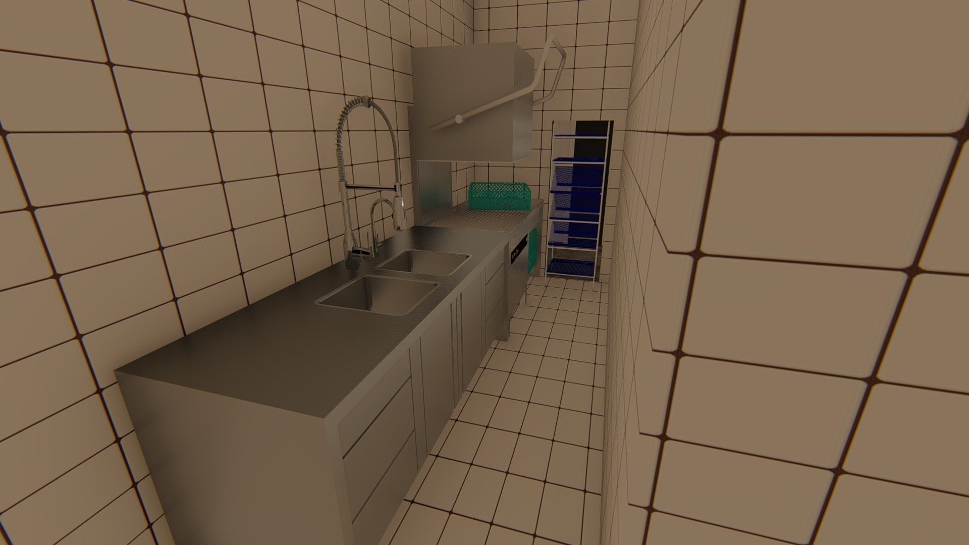 Restaurant und Cafe Design 3D model_9