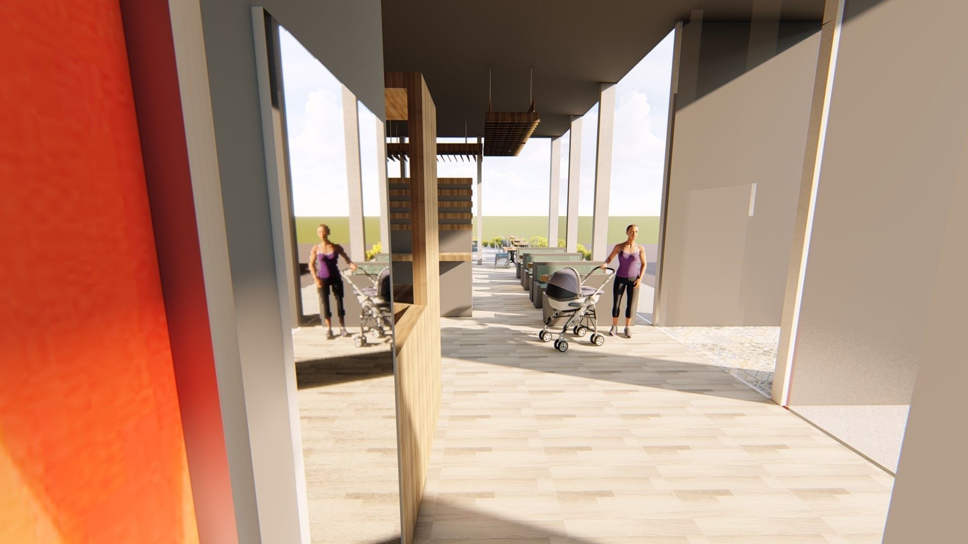 Restaurant und Cafe Design 3D model_2