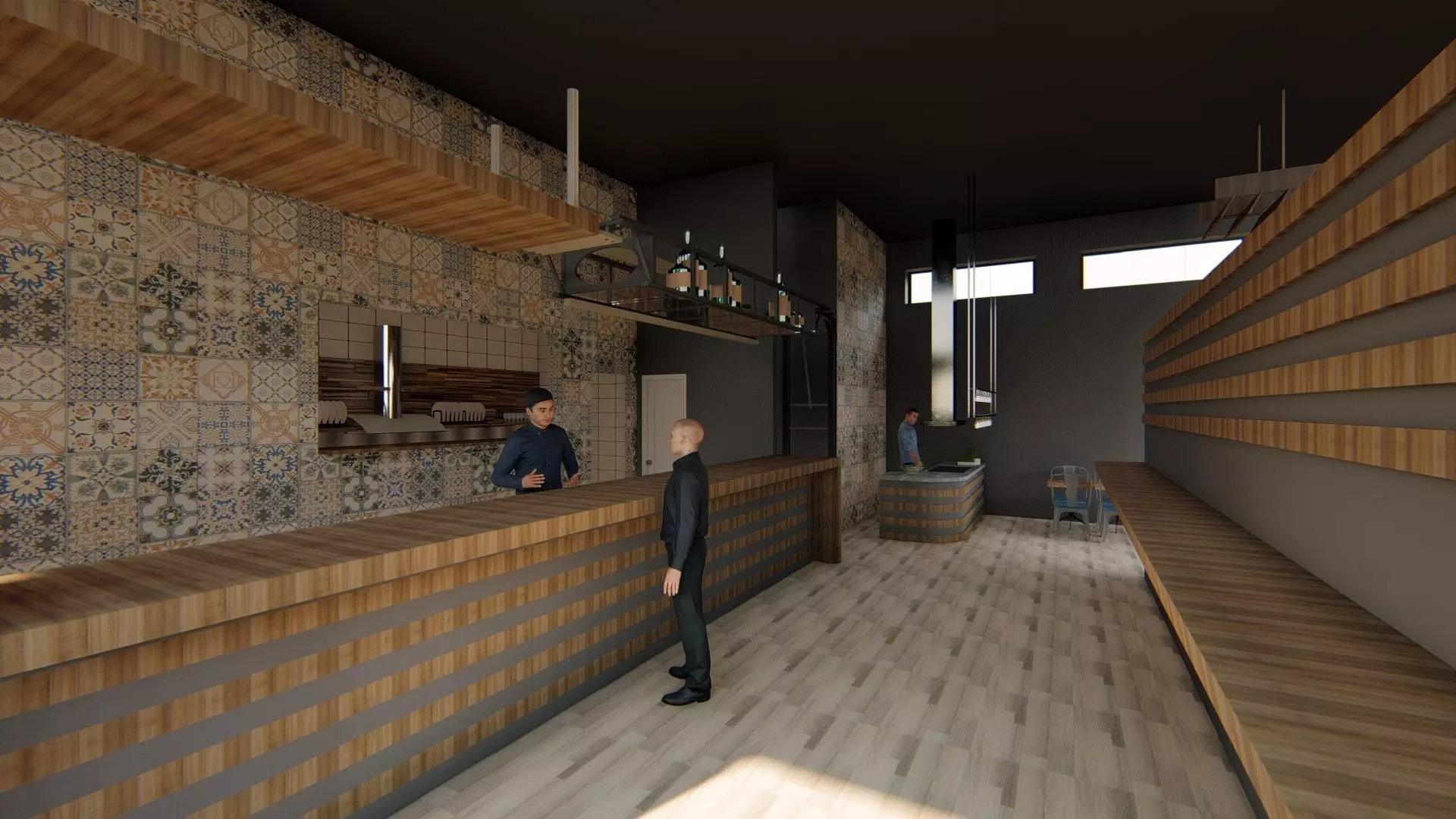 Restaurant und Cafe Design 3D model_0