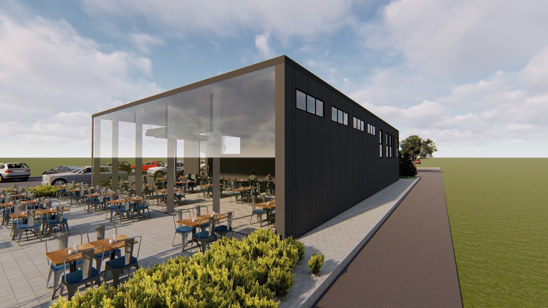 Restaurant und Cafe Design 3D model_5