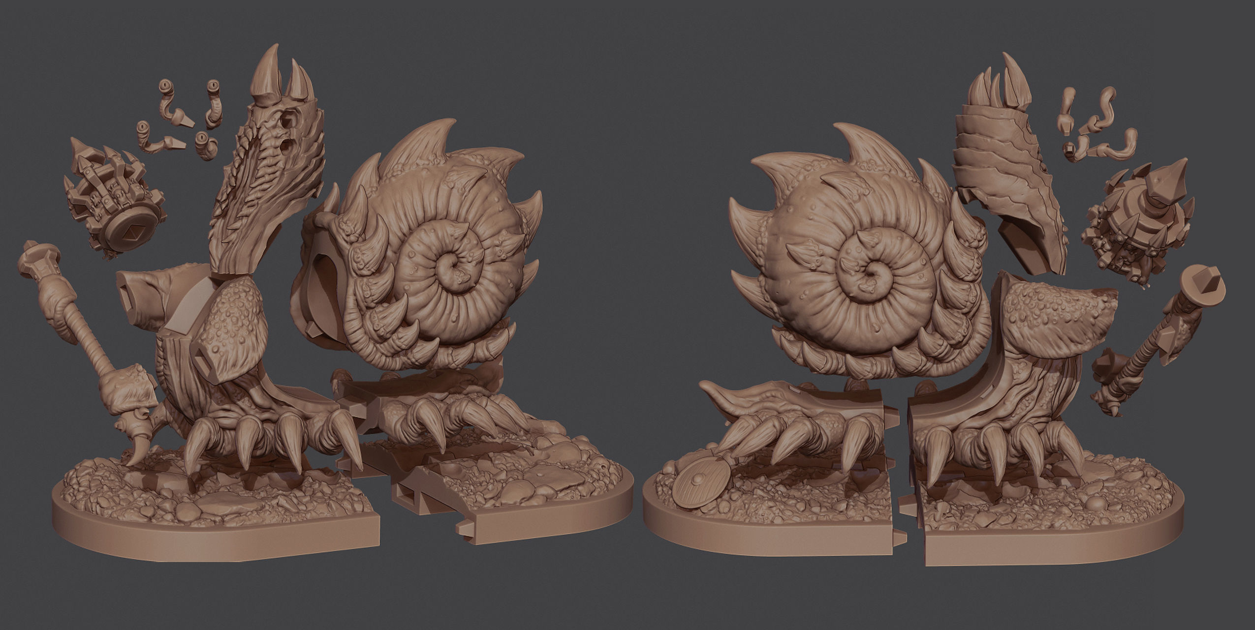 The Battle Snail 3D print model_3