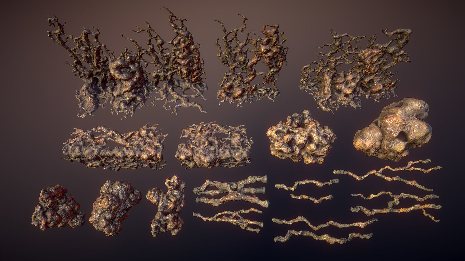 Biomass game ready Low-poly 3D model_7