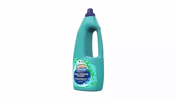 Cleaner bottle bubbles 3D model Cleaner bottle bubbles 3D model