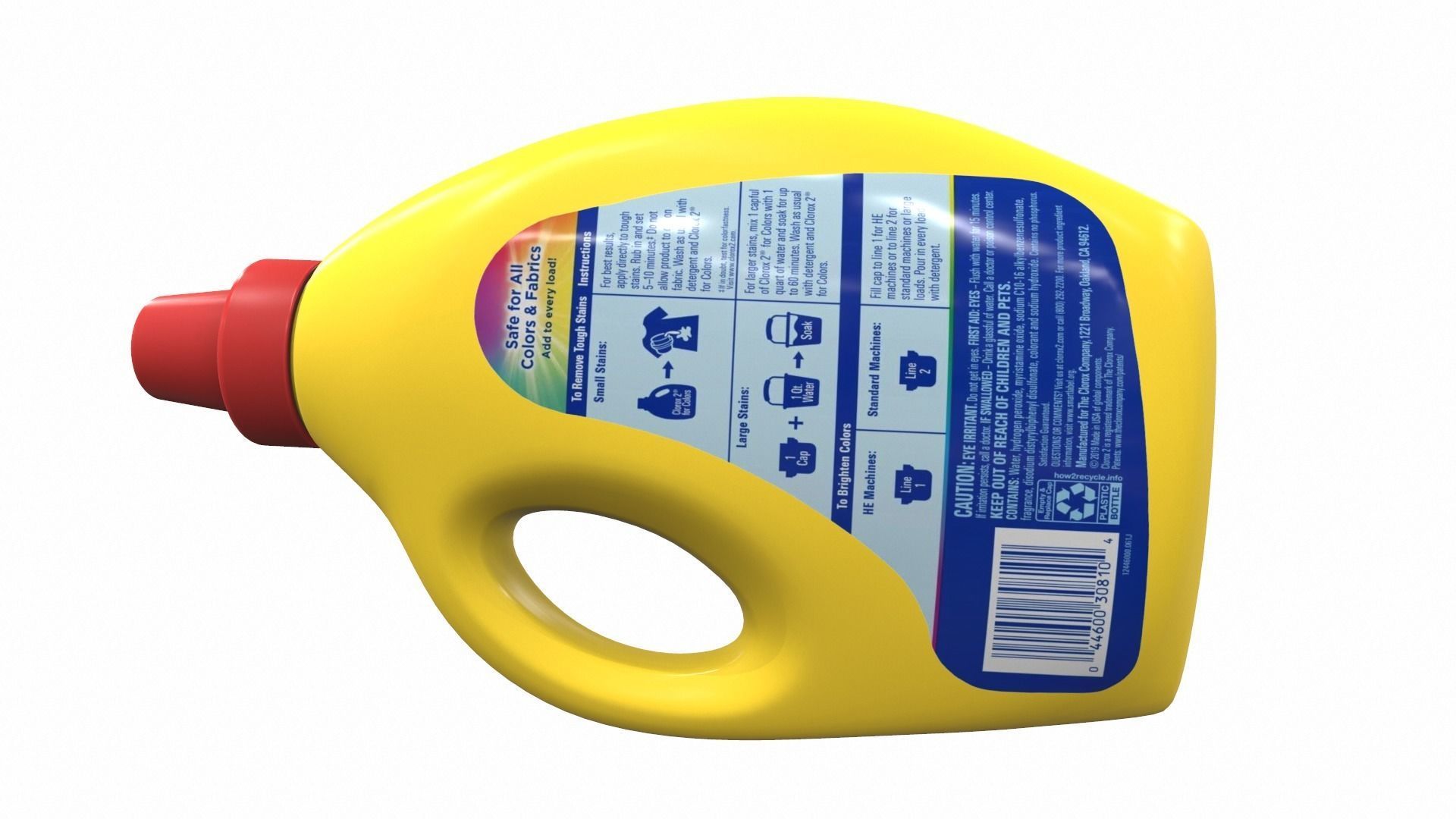 Cleaner bottle clorox 3D model_9