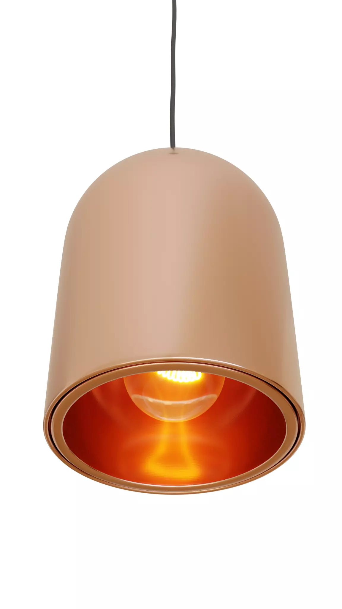 Hanging lamp 2 with high and low poly versions 3D model_0