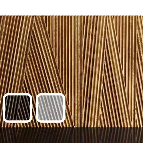 Wooden panels planken 3D model