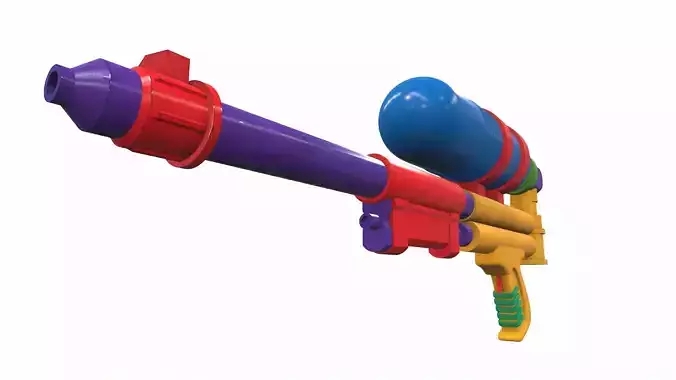 Toy water gun 5 3D model