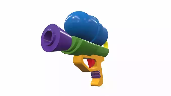 Toy water gun 8 3D model