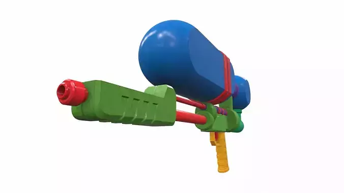 Toy water gun 4 3D model