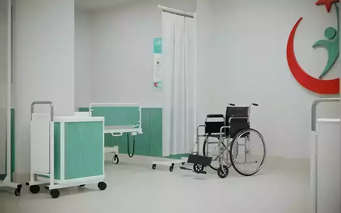 Emergency Service Low-poly 3D model