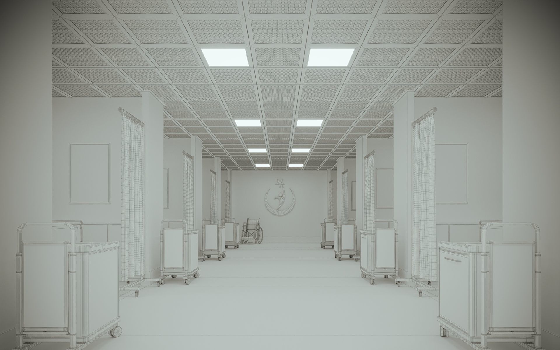 Emergency Service Low-poly 3D model_6