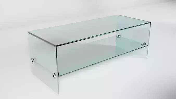 Glass coffee table