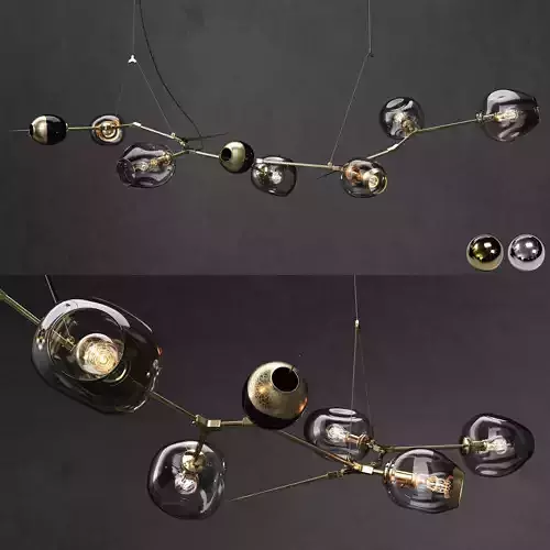 Branching burst 6 lamps