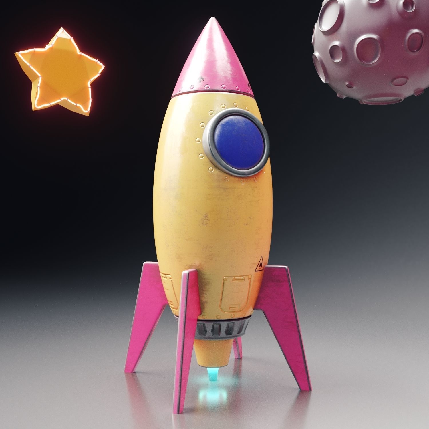 3D rocket Rocket vol1 CGTrader