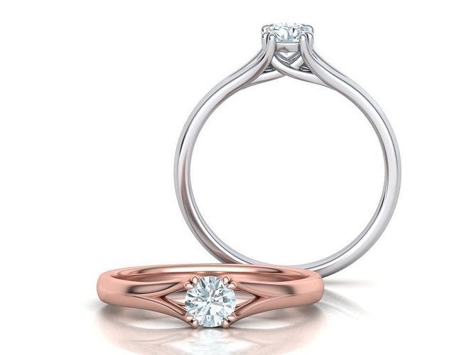 ENGAGEMENT SOLITAIRE RING  3D print model