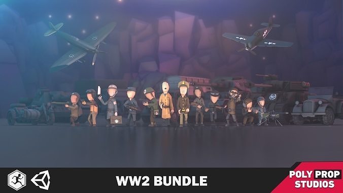 WW2 Polygon Bundle 3D Model Collection