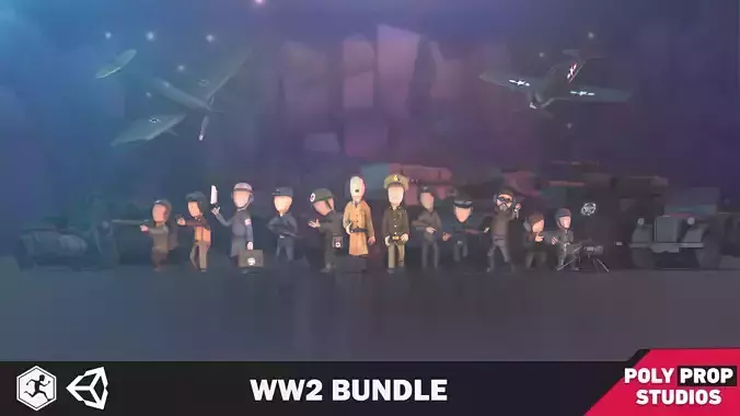 WW2 Polygon Bundle 3D Model Collection