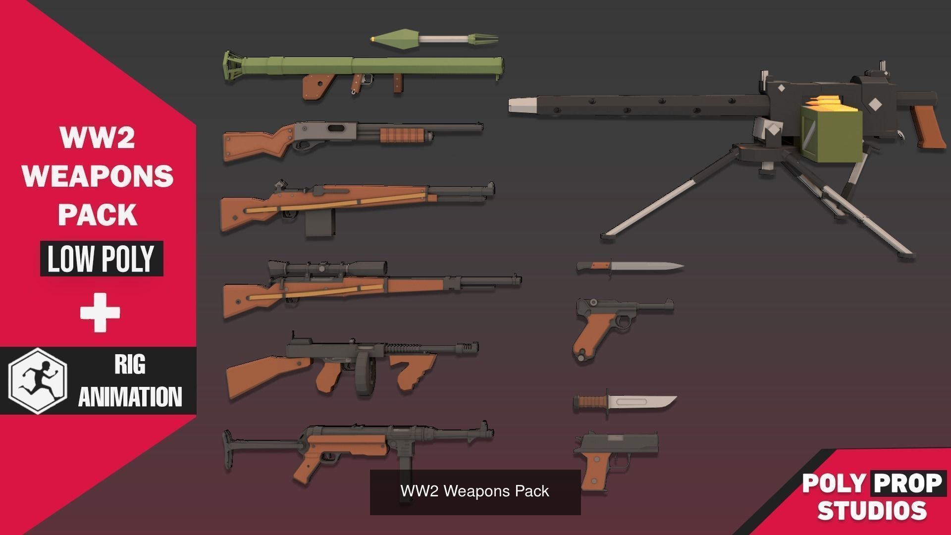 WW2 Polygon Bundle 3D Model Collection_7