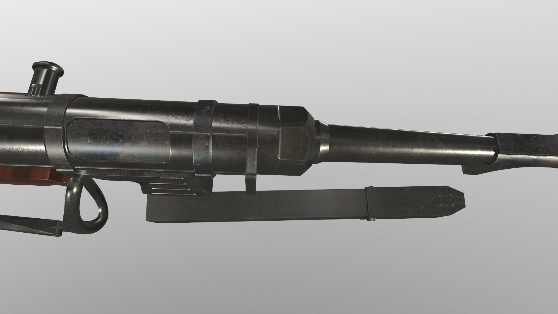 Assault rifle mp 40 3D model_8