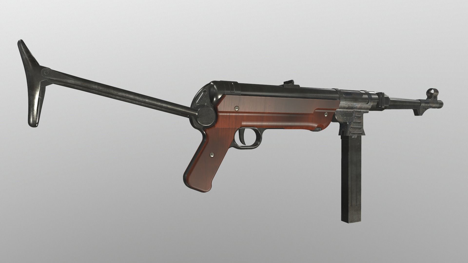 Assault rifle mp 40 3D model_3
