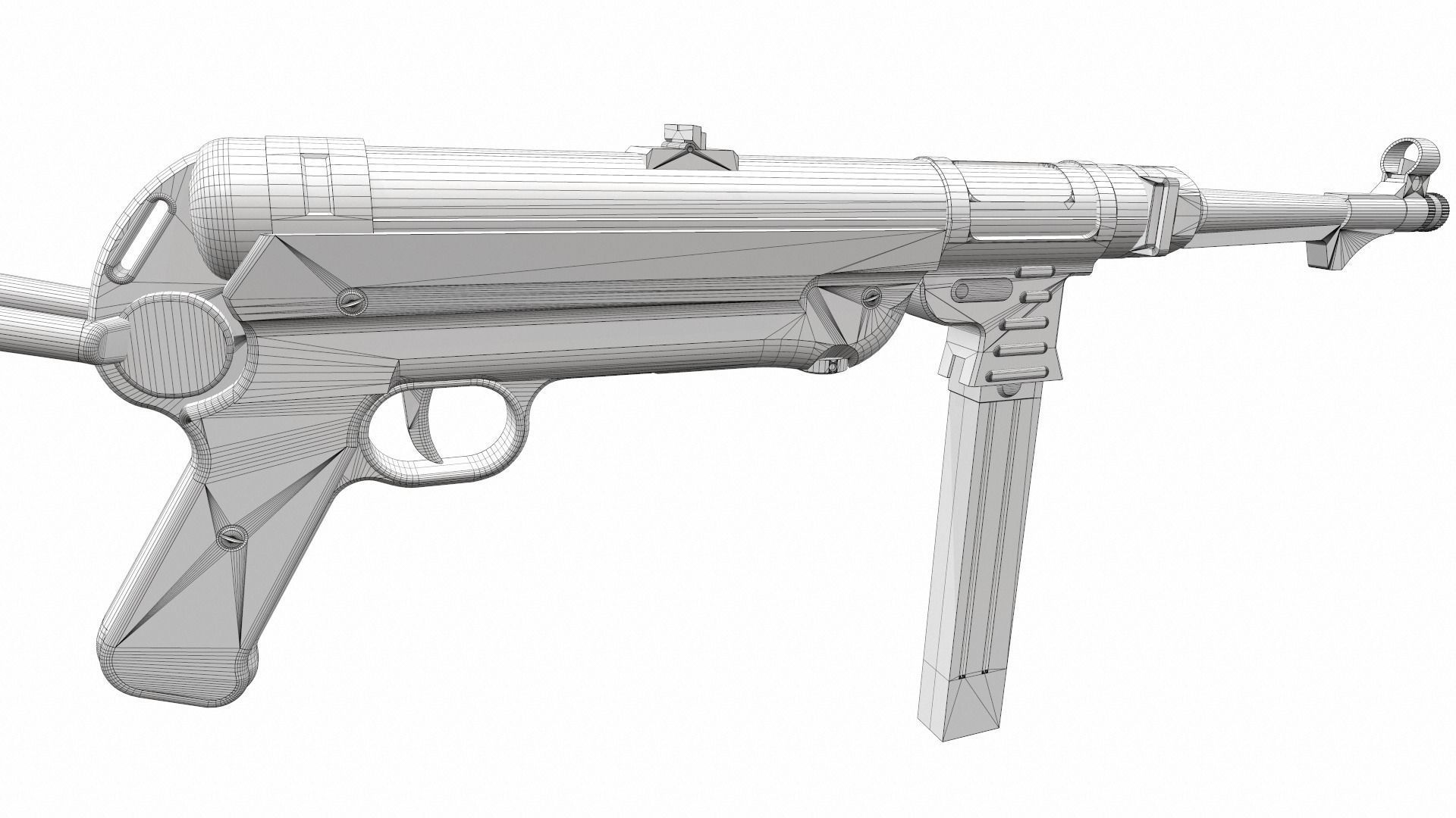 Assault rifle mp 40 3D model_16