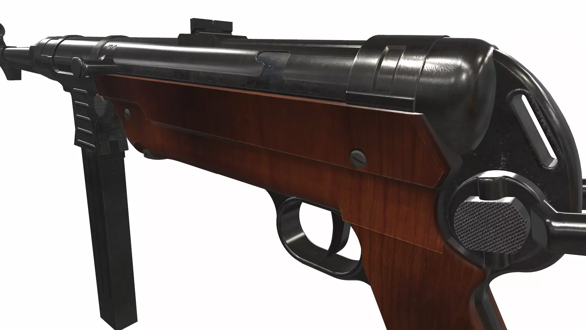 Assault rifle mp 40 3D model_0