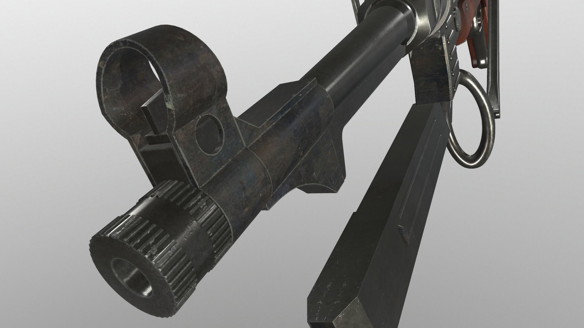 Assault rifle mp 40 3D model_12