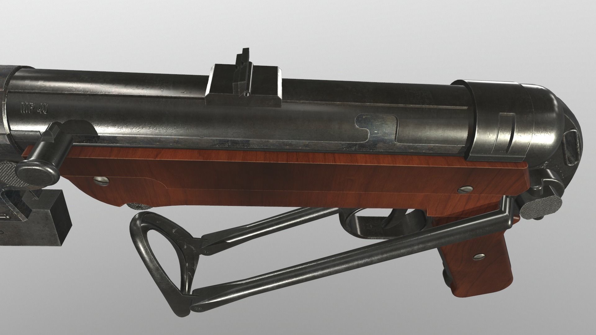 Assault rifle mp 40 3D model_6