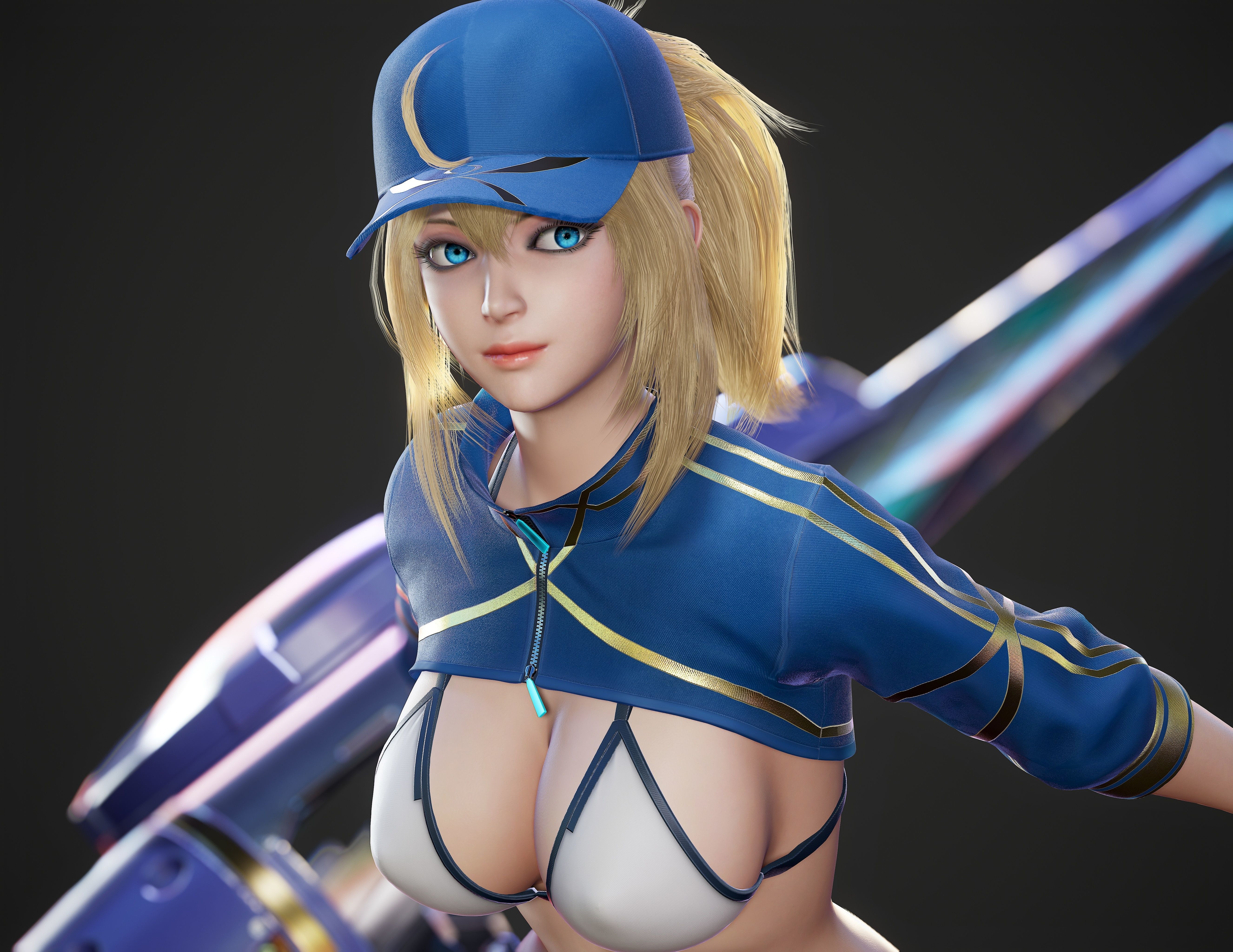 Mysterious Heroine XX - Game Ready Low-poly 3D model_21
