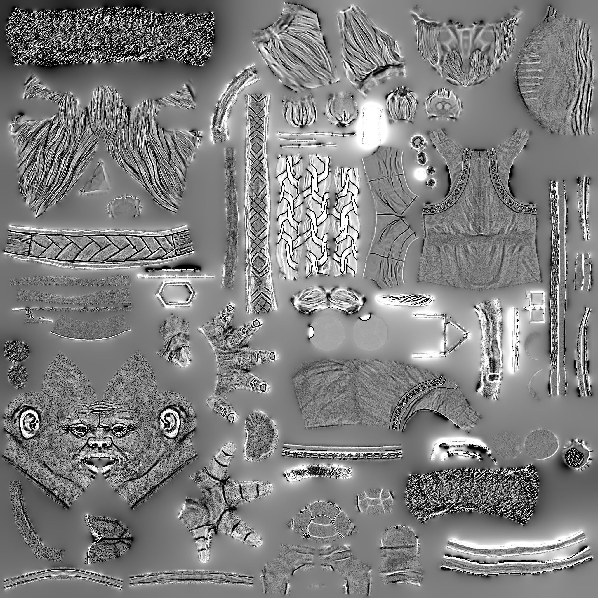 Forest Dwarf Low-poly 3D model_12