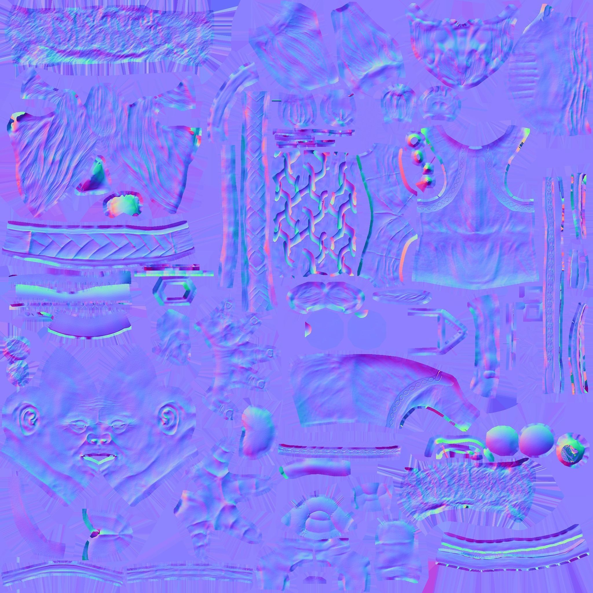 Forest Dwarf Low-poly 3D model_7