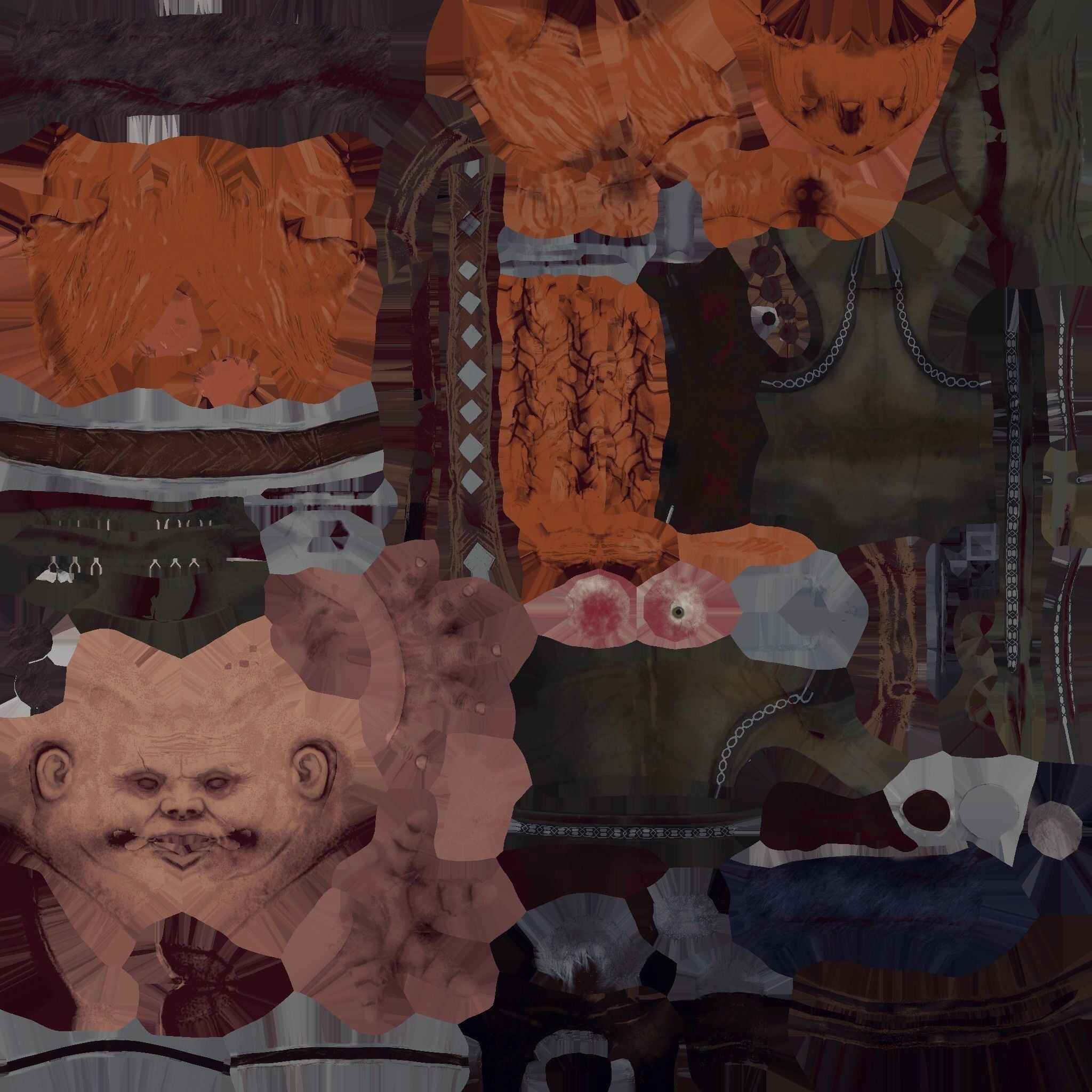 Forest Dwarf Low-poly 3D model_9